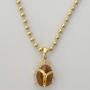 Scarab Stone Necklace
